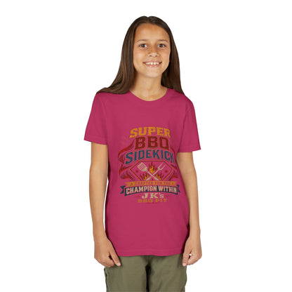 Youth Tee - "Super BBQ Sidekick" Kids Grilling T-Shirt