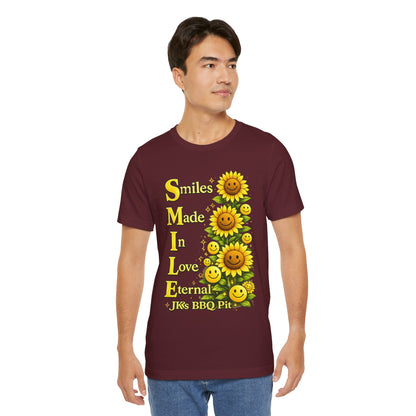 Smiles Made In Love Tee — Sunflower Smile Graphic T-Shirt