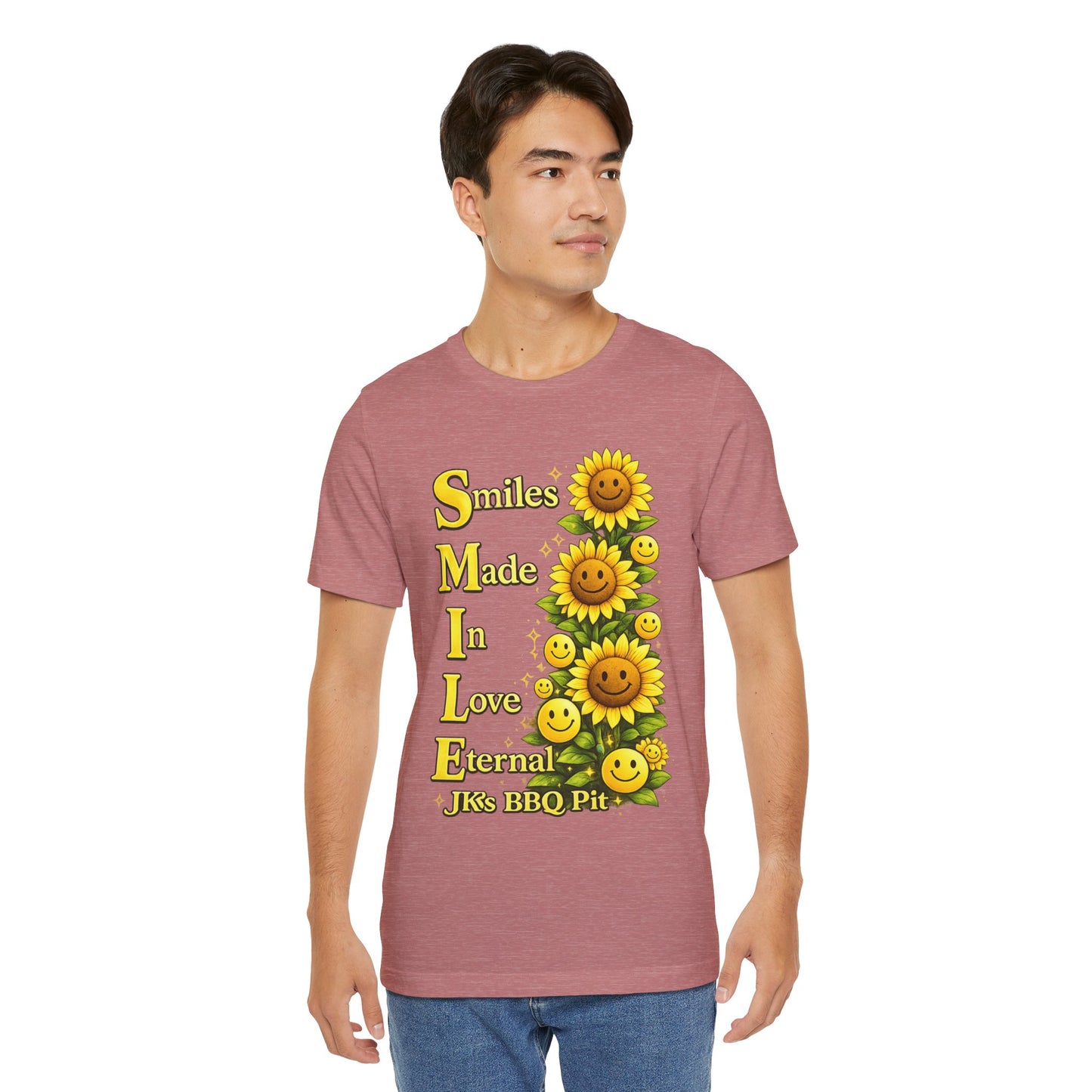 Smiles Made In Love Tee — Sunflower Smile Graphic T-Shirt