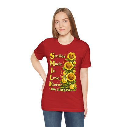 Smiles Made In Love Tee — Sunflower Smile Graphic T-Shirt