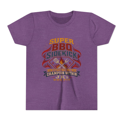 Youth Tee - "Super BBQ Sidekick" Kids Grilling T-Shirt