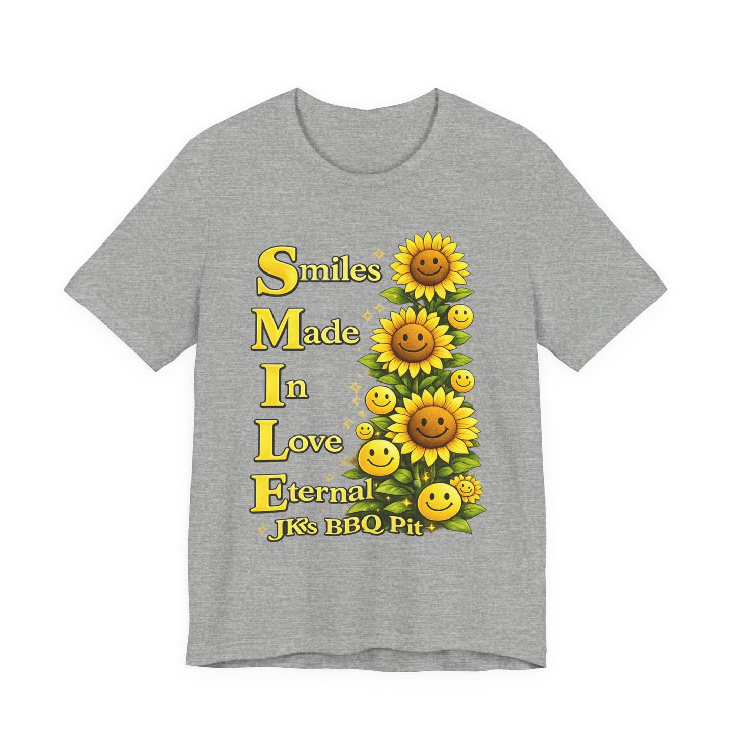 Smiles Made In Love Tee — Sunflower Smile Graphic T-Shirt