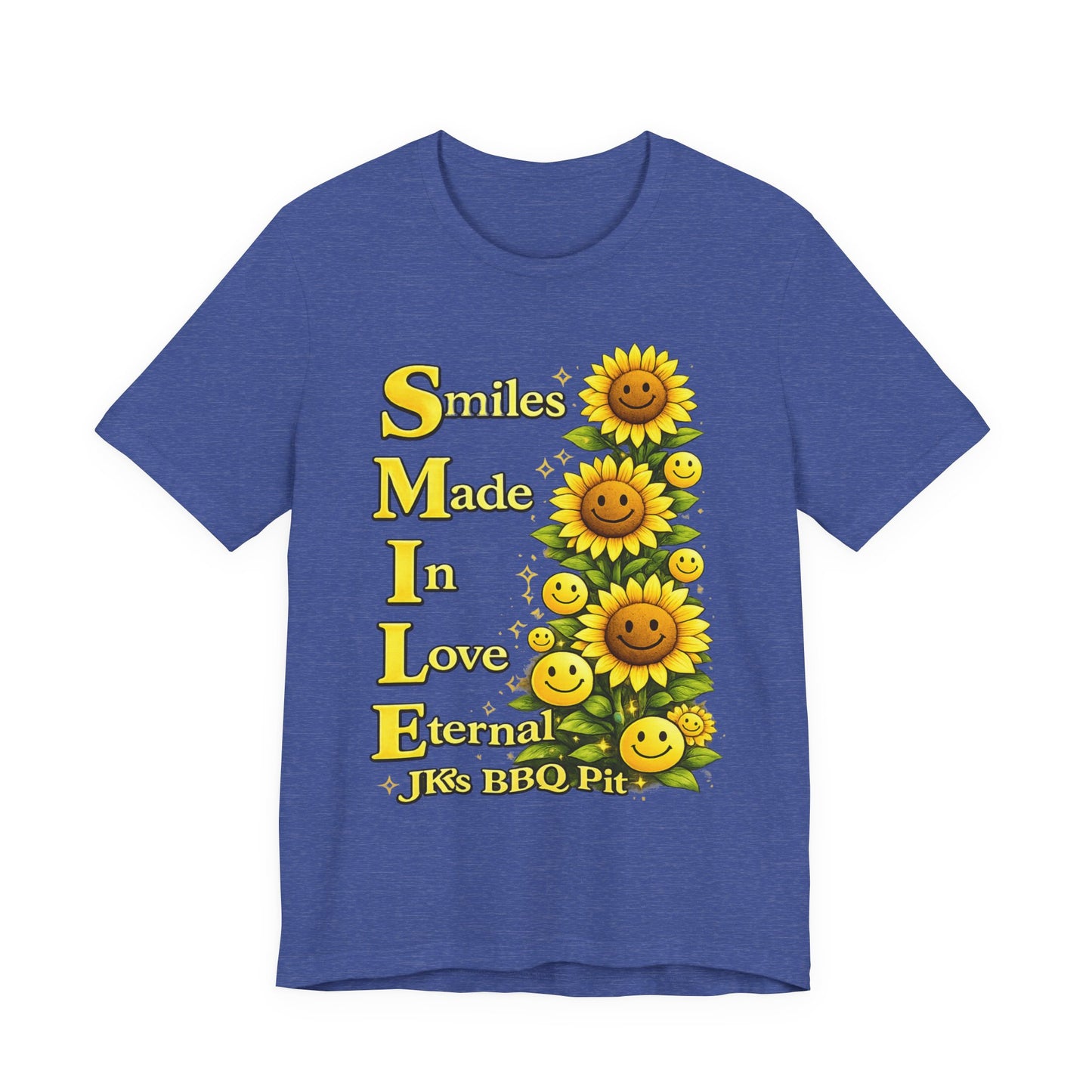 Smiles Made In Love Tee — Sunflower Smile Graphic T-Shirt