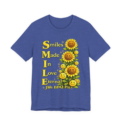Smiles Made In Love Tee — Sunflower Smile Graphic T-Shirt