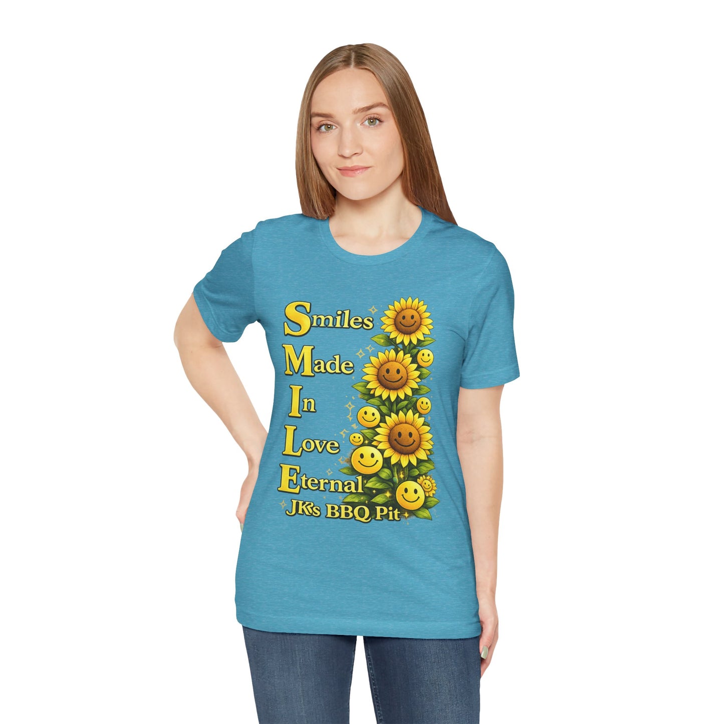 Smiles Made In Love Tee — Sunflower Smile Graphic T-Shirt