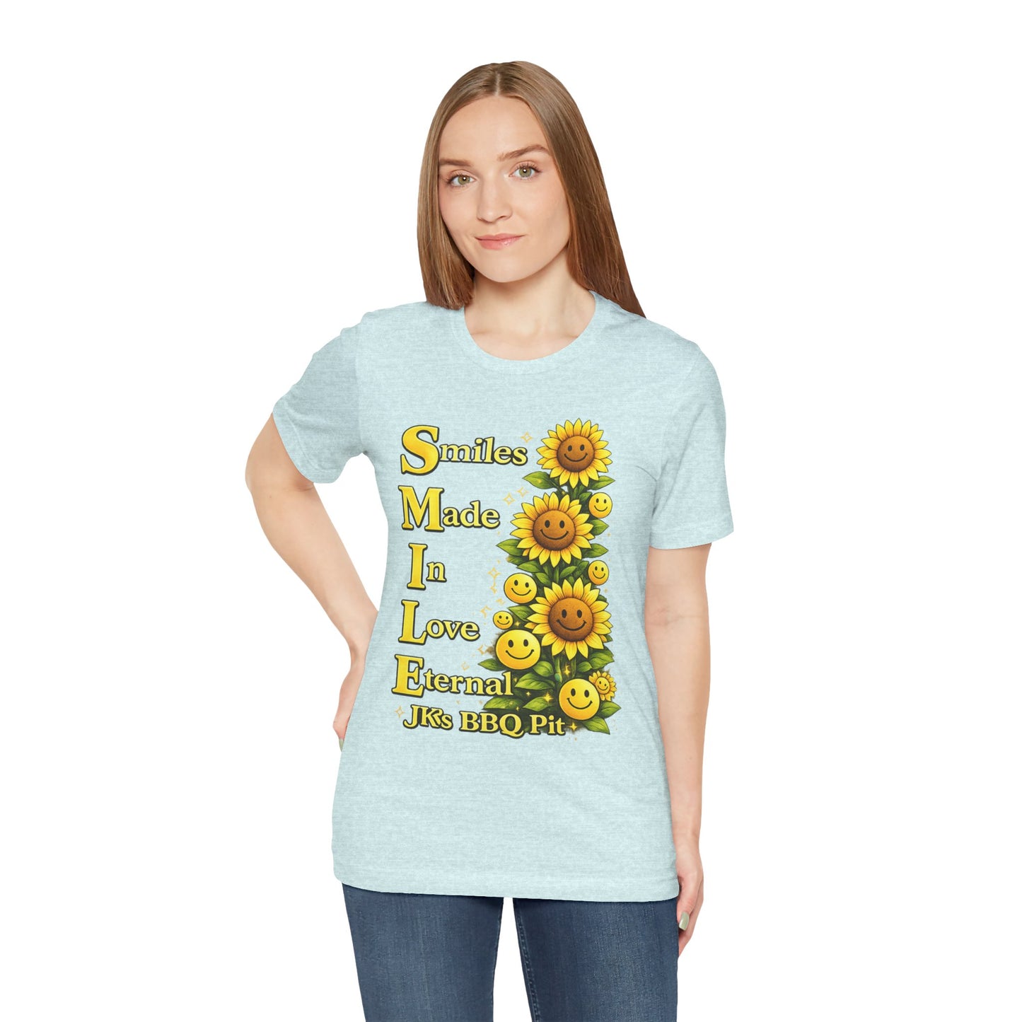 Smiles Made In Love Tee — Sunflower Smile Graphic T-Shirt