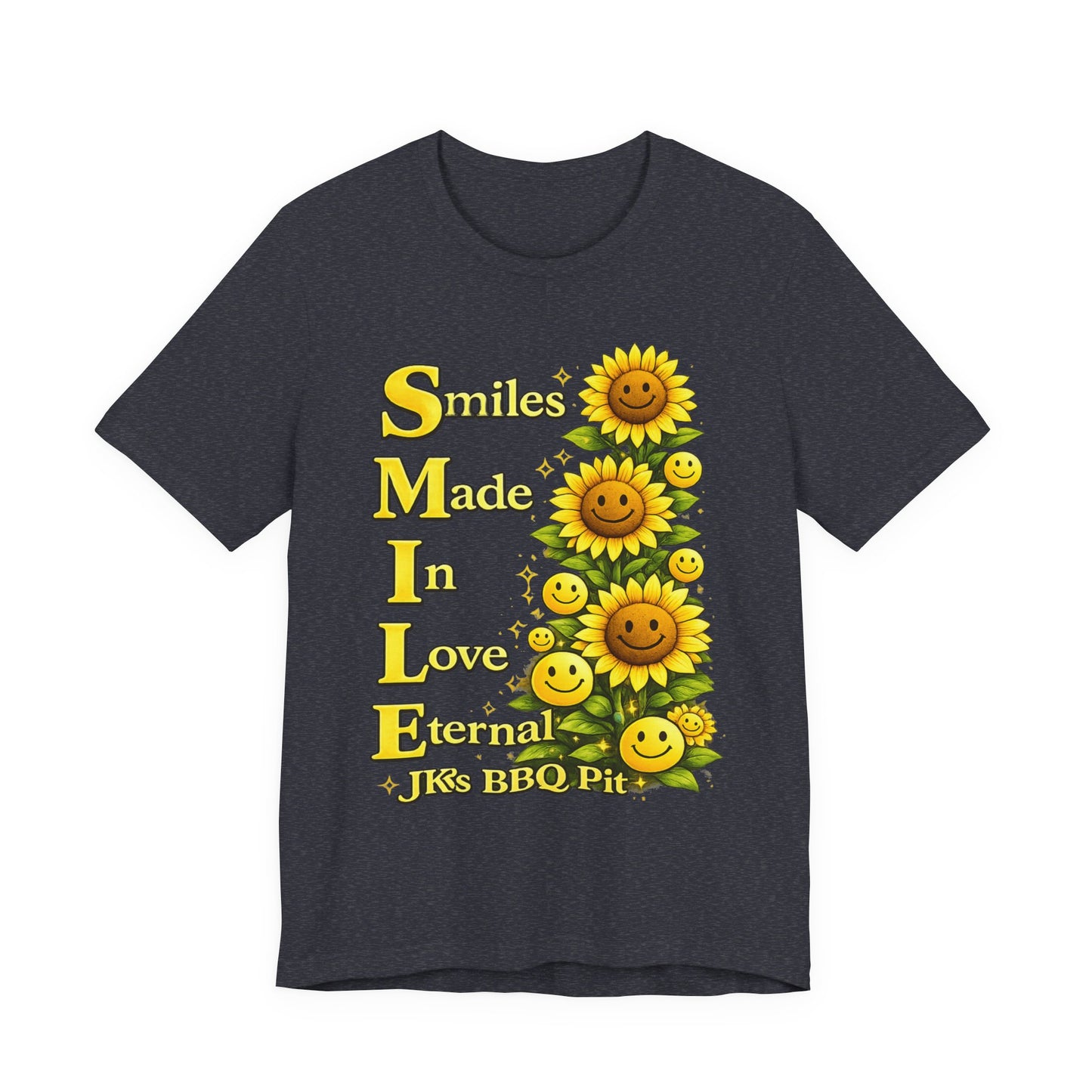 Smiles Made In Love Tee — Sunflower Smile Graphic T-Shirt