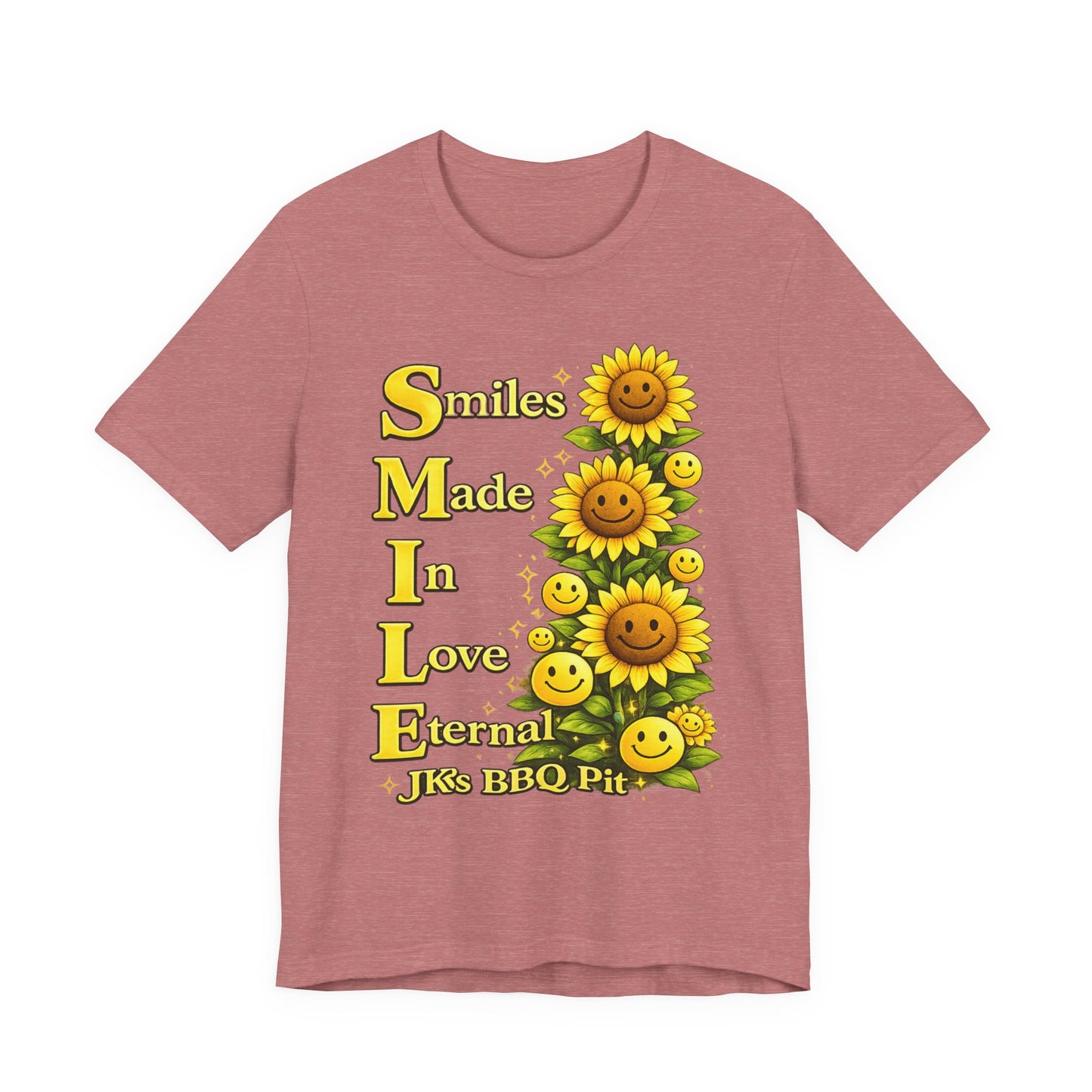 Smiles Made In Love Tee — Sunflower Smile Graphic T-Shirt