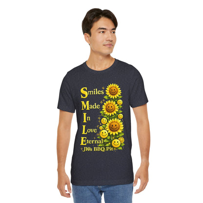 Smiles Made In Love Tee — Sunflower Smile Graphic T-Shirt