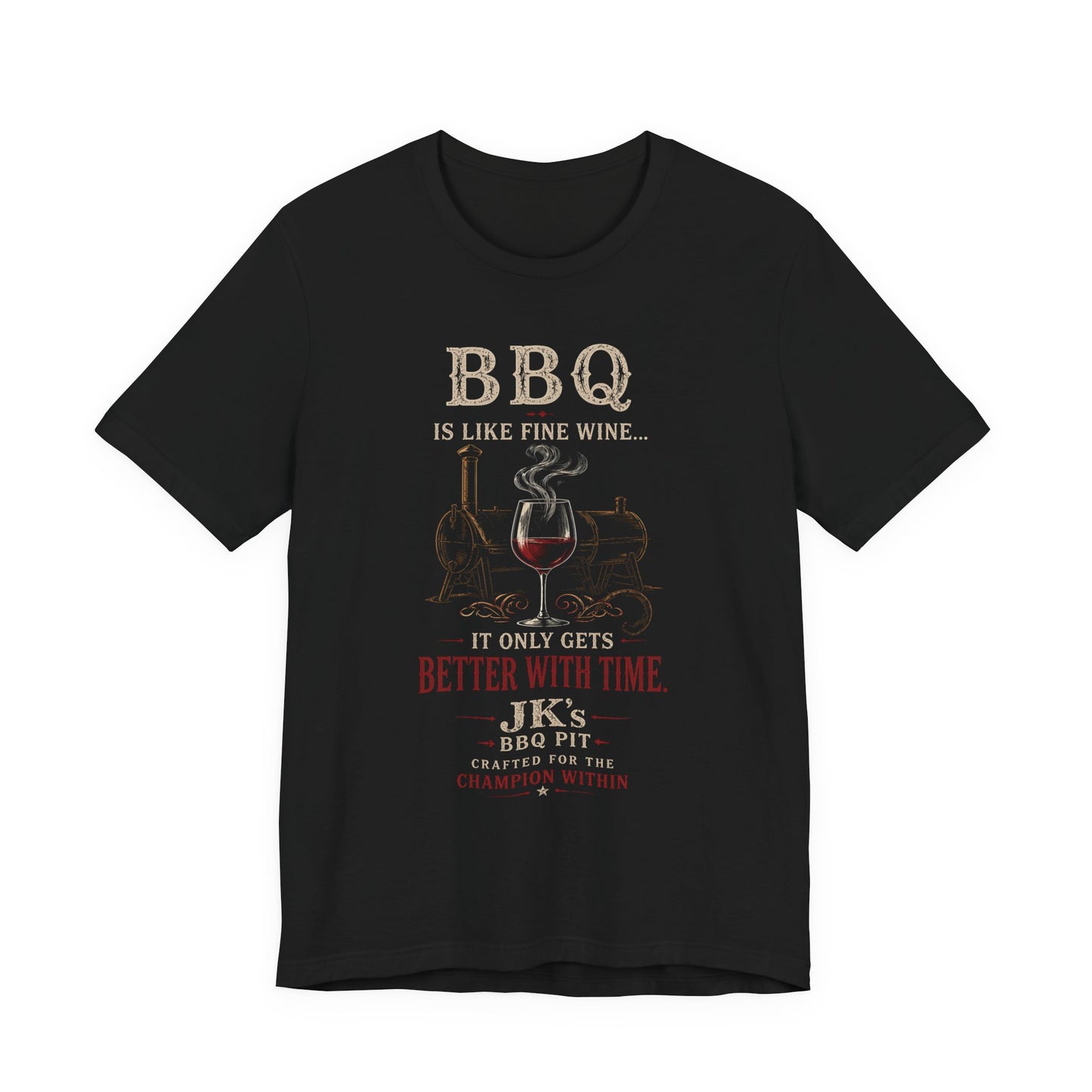 BBQ Is Like Fine Wine Tee — It Only Gets Better With Time Grilling T-Shirt