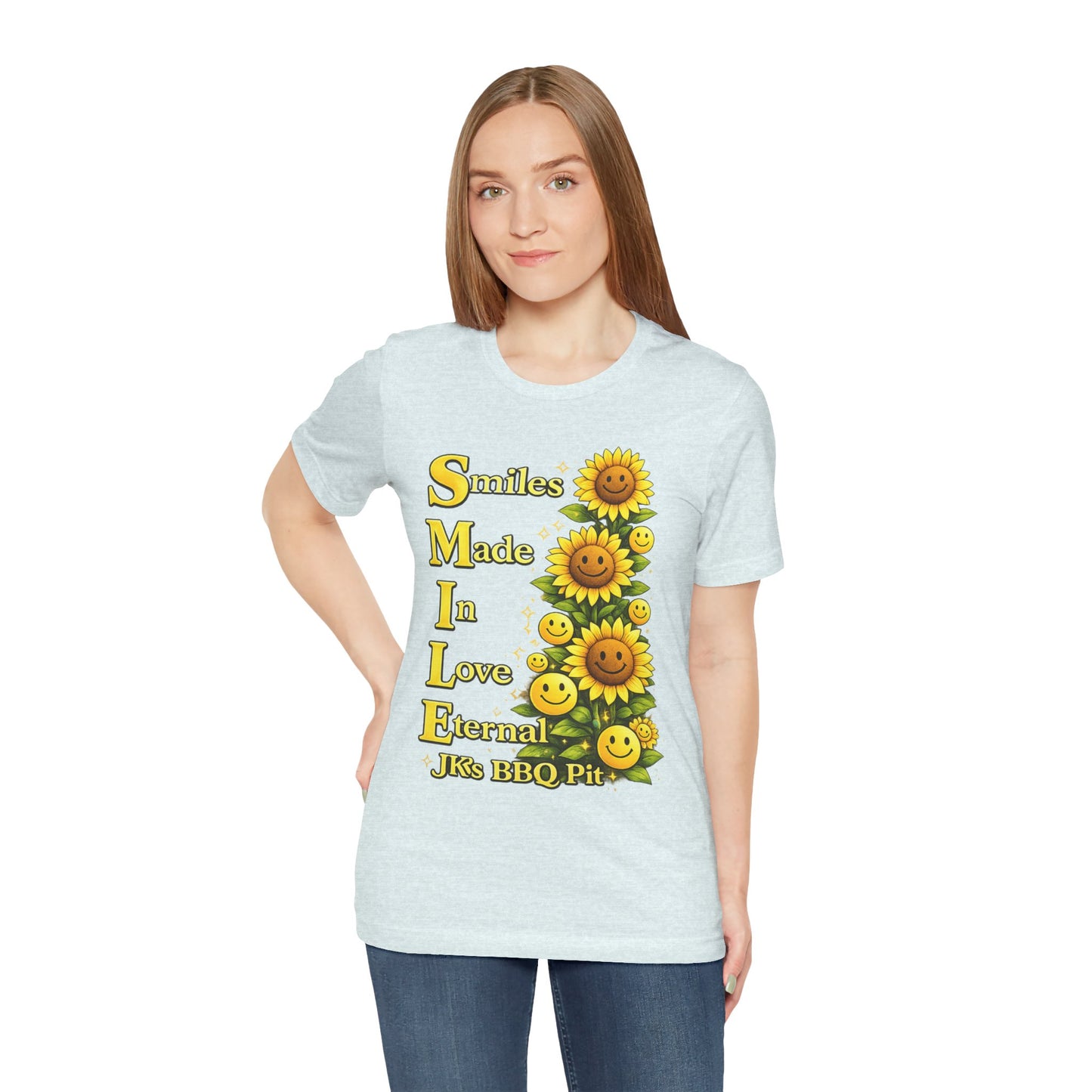 Smiles Made In Love Tee — Sunflower Smile Graphic T-Shirt