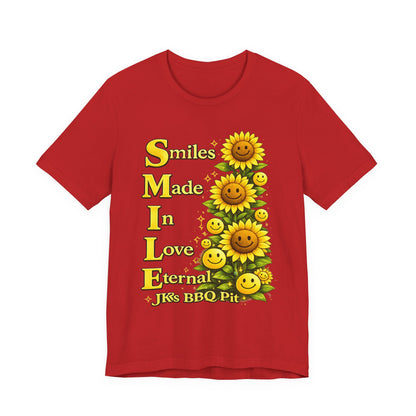 Smiles Made In Love Tee — Sunflower Smile Graphic T-Shirt