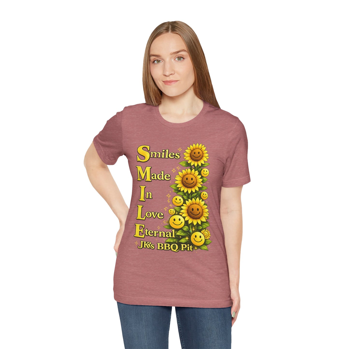 Smiles Made In Love Tee — Sunflower Smile Graphic T-Shirt