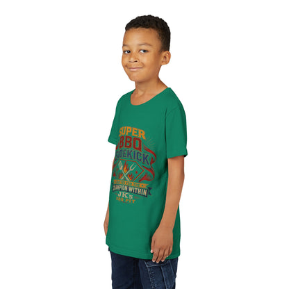 Youth Tee - "Super BBQ Sidekick" Kids Grilling T-Shirt