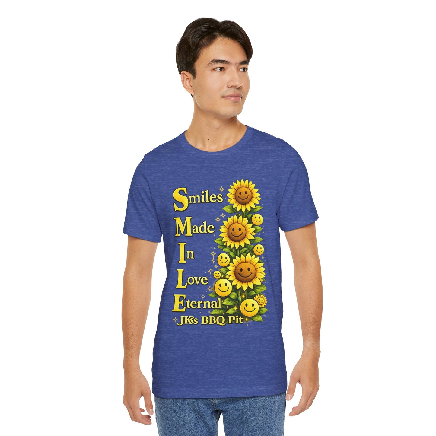 Smiles Made In Love Tee — Sunflower Smile Graphic T-Shirt