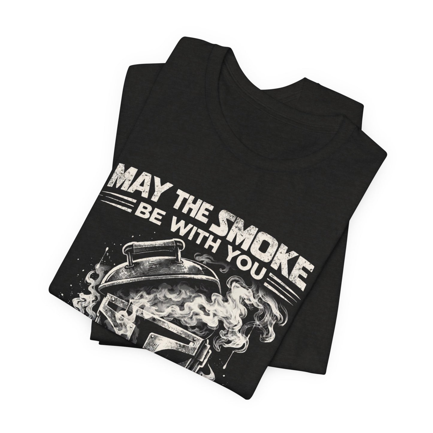 JK’s BBQ Pit “May the Smoke Be With You” T-Shirt – BBQ Pitmaster Tee