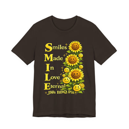 Smiles Made In Love Tee — Sunflower Smile Graphic T-Shirt