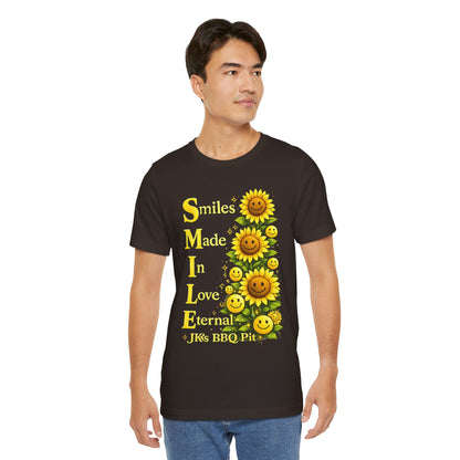 Smiles Made In Love Tee — Sunflower Smile Graphic T-Shirt