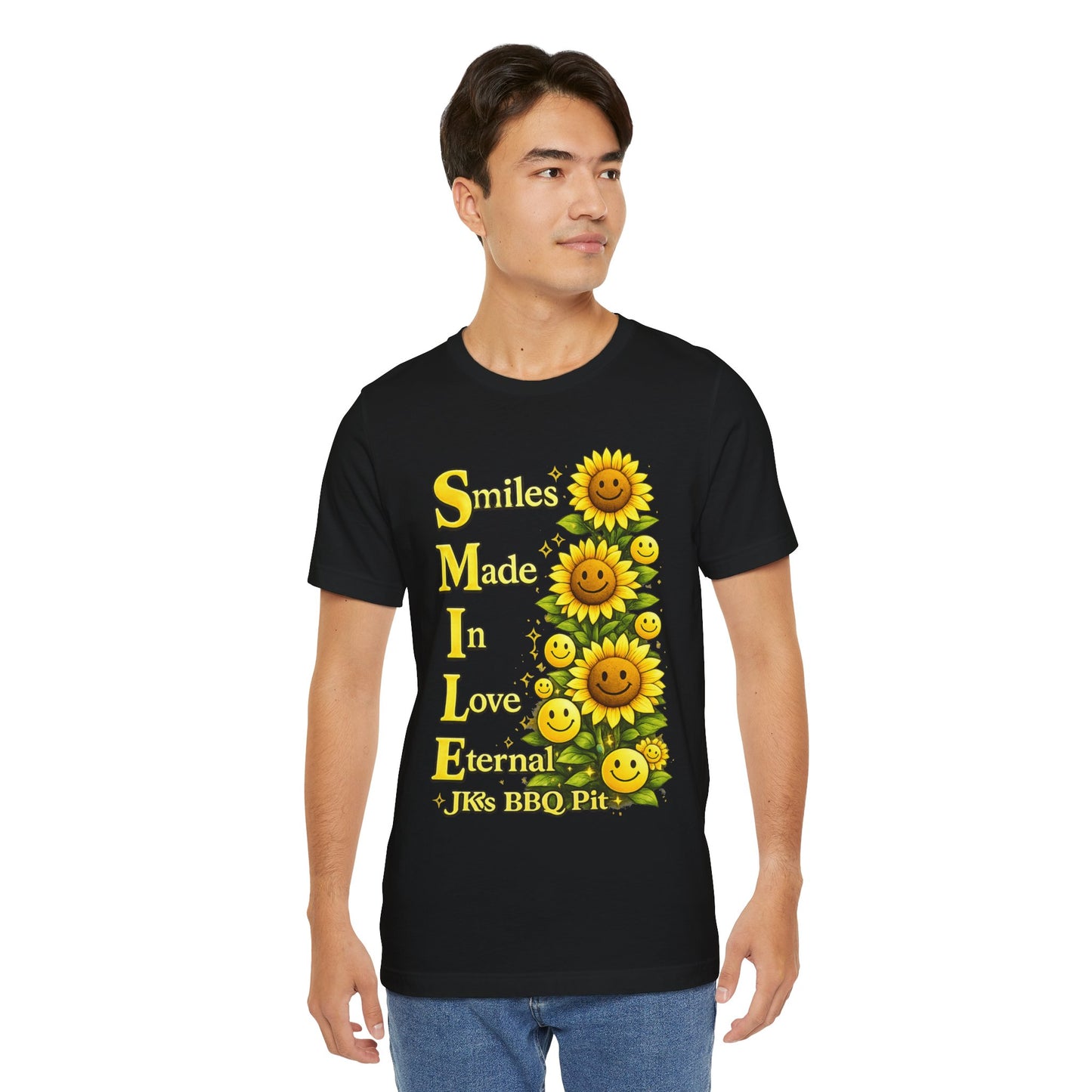 Smiles Made In Love Tee — Sunflower Smile Graphic T-Shirt