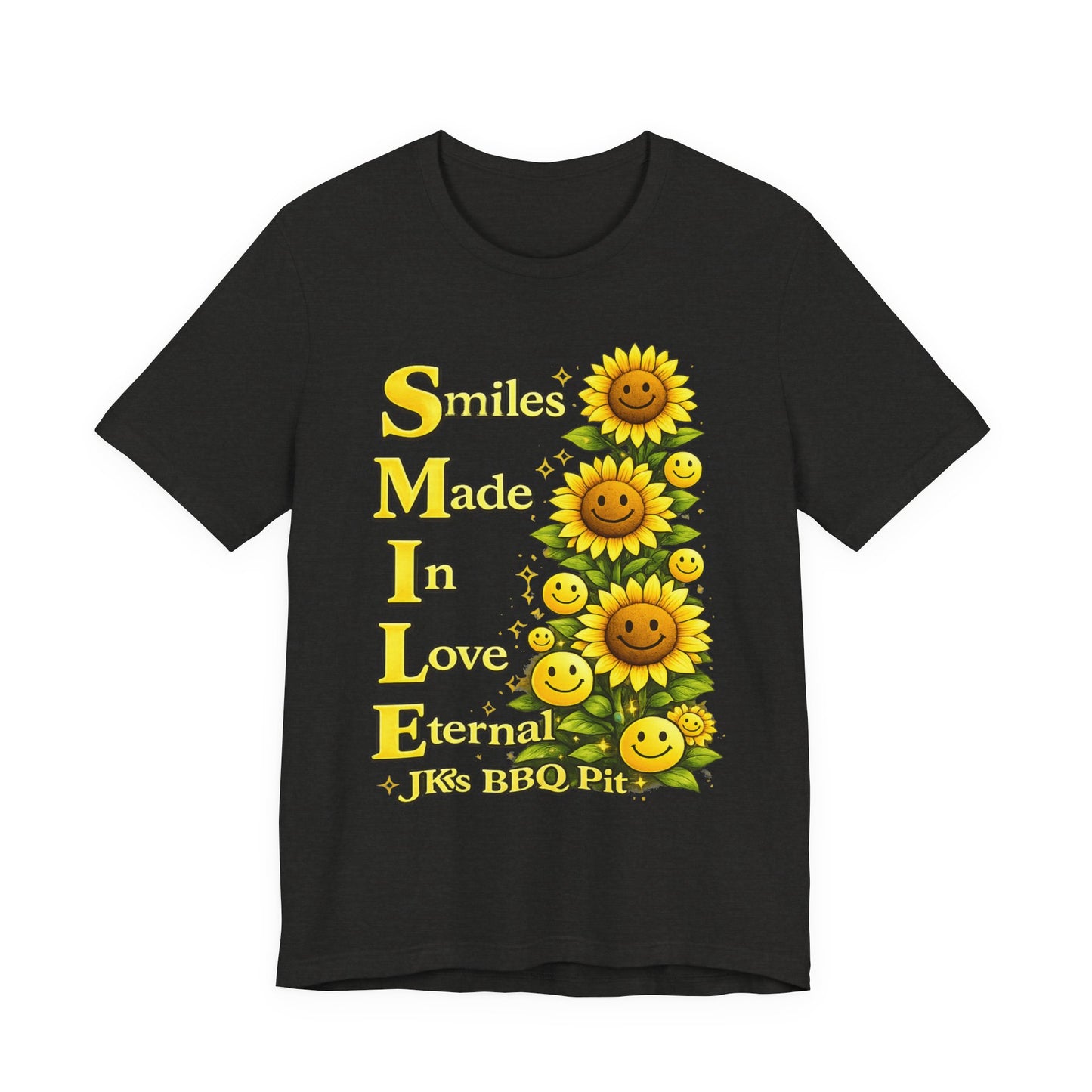 Smiles Made In Love Tee — Sunflower Smile Graphic T-Shirt