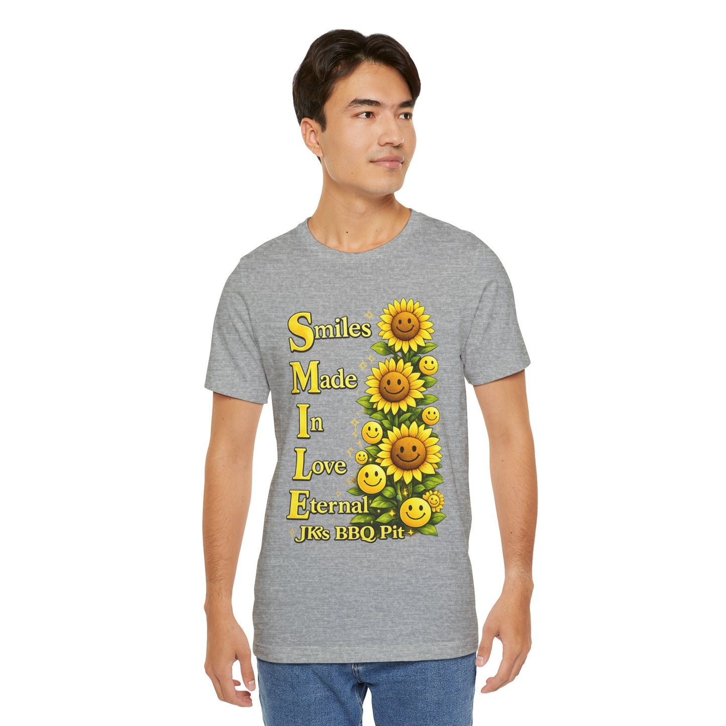 Smiles Made In Love Tee — Sunflower Smile Graphic T-Shirt