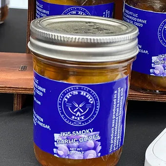 JK'S Smoky Garlic Olives