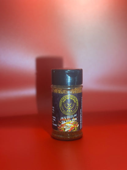 Bottle of JK's Sizzlin' Fajita