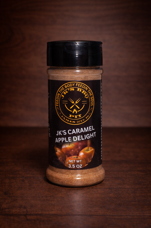 3.5 oz caramel apple delight seasoning for apples, desserts, and baking – sweet pitmaster blend by JK’s BBQ Pit