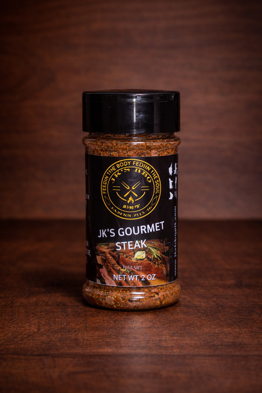 2 oz gourmet steak BBQ seasoning rub for steak, burgers, and grilling – small batch pitmaster seasoning by JK’s BBQ Pit