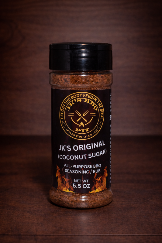 5.5 oz coconut sugar BBQ seasoning rub for chicken, pork, ribs, and grilling – all purpose pitmaster blend by JK’s BBQ Pit