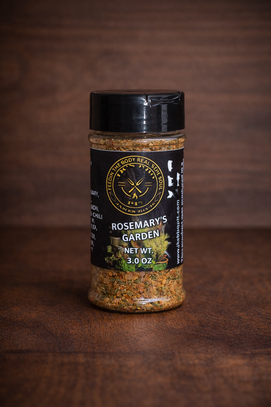 3 oz rosemary herb BBQ seasoning rub for chicken, lamb, and vegetables – small batch pitmaster seasoning by JK’s BBQ Pit