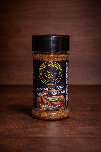 2 oz smoky ranch steak seasoning rub for steak, burgers, and vegetables – small batch pitmaster seasoning by JK’s BBQ Pit