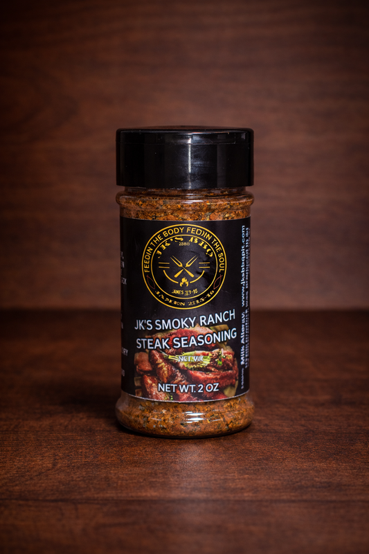 2 oz smoky ranch steak seasoning rub for steak, burgers, and vegetables – small batch pitmaster seasoning by JK’s BBQ Pit